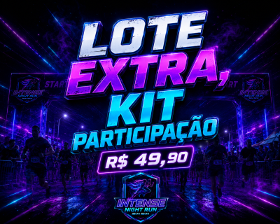 Cartaz de divulgação da prova Intense Night Run 2026