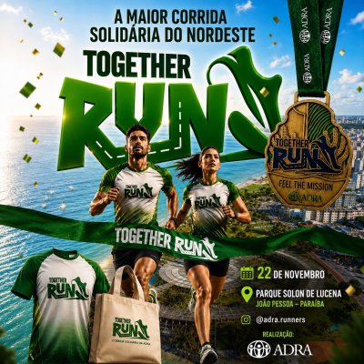 Cartaz de divulgação da prova Together Run
