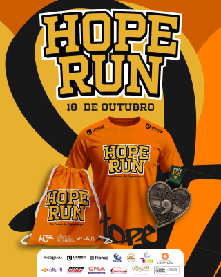 Cartaz de divulgação da prova Hope Run