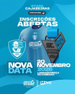 Cartaz de divulgação da prova Circuito das Águas - Cajazeiras 2026