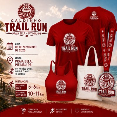 Cartaz de divulgação da prova Caldinho Trail Run