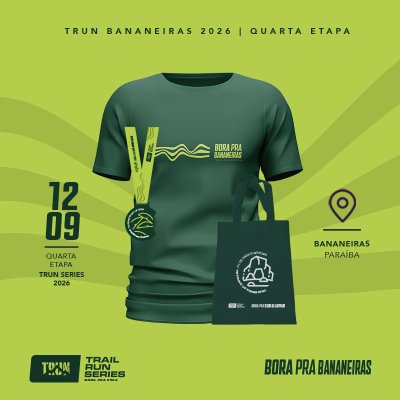 Cartaz de divulgação da prova TRUN BANANEIRAS 2026