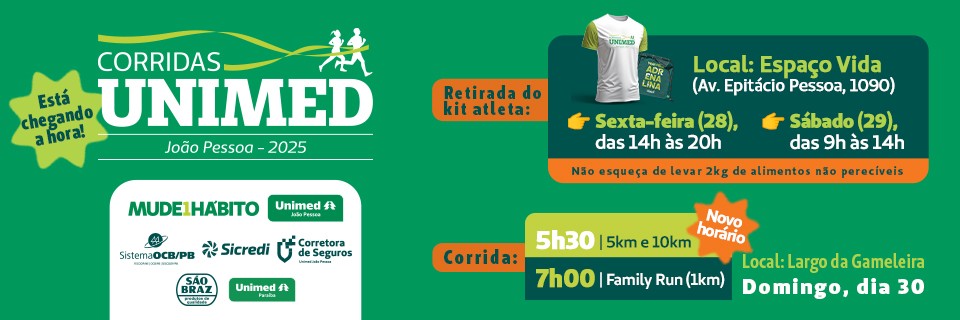 CORRIDAS UNIMED - CIRCUITO JOÃO PESSOA 2025
