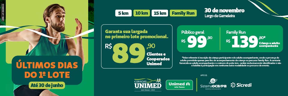 CORRIDAS UNIMED - CIRCUITO JOÃO PESSOA 2025